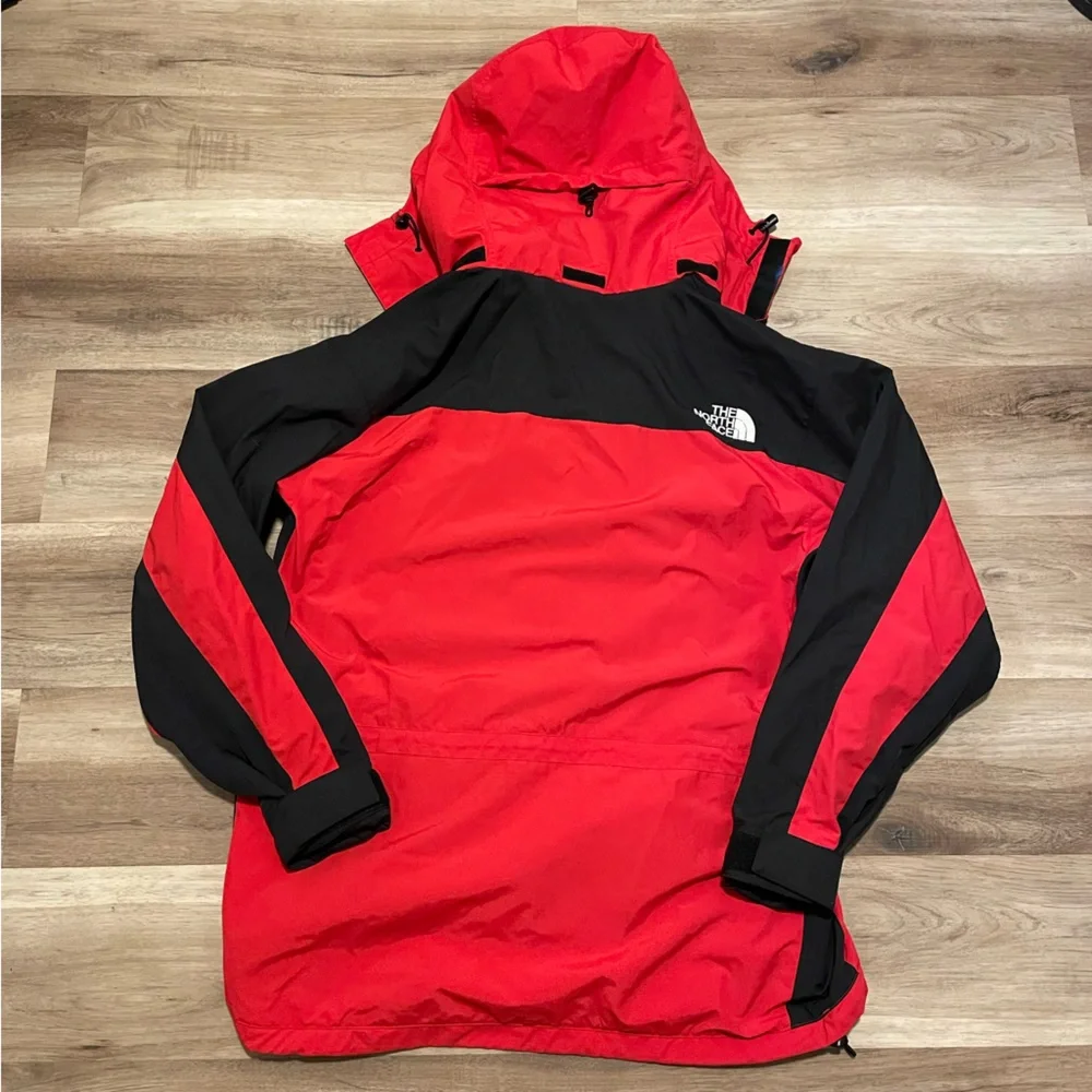 Vtg 90s The North Face Hydroseal Jacket Mens XL  Mountain Guide Red Black